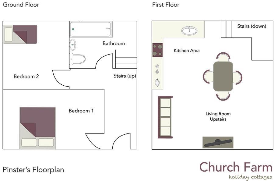 Church Farm Holiday Cottages - Pinster Cottage آشبورن المظهر الخارجي الصورة